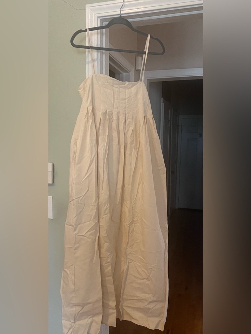 Lightweight Cream Strappy Maxi Sundress